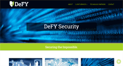 Desktop Screenshot of defysecurity.com