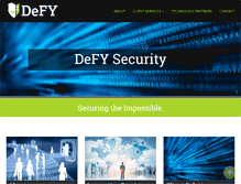 Tablet Screenshot of defysecurity.com